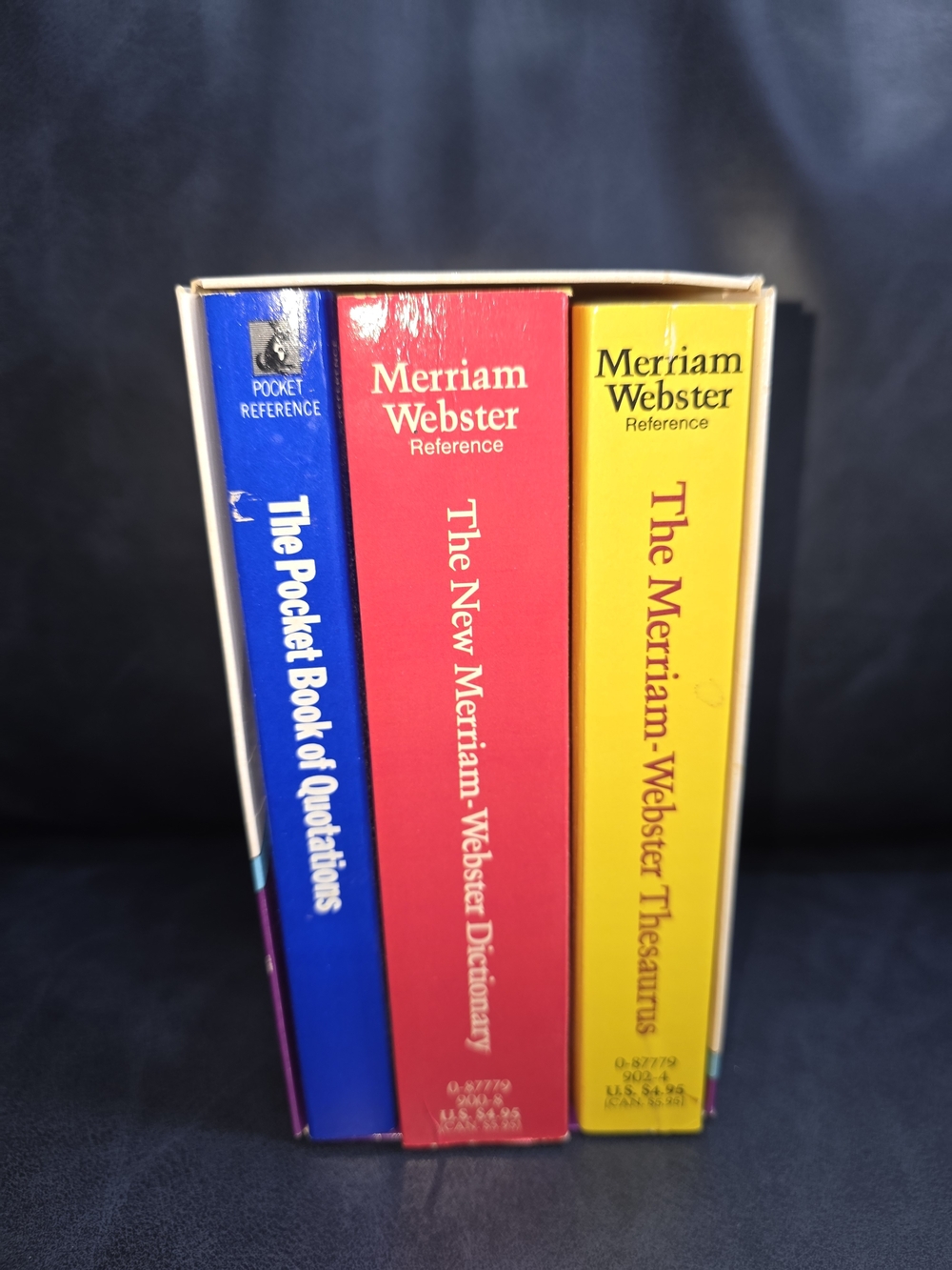 Merriam Webster Reference Book Set - Blue, Red, Yellow